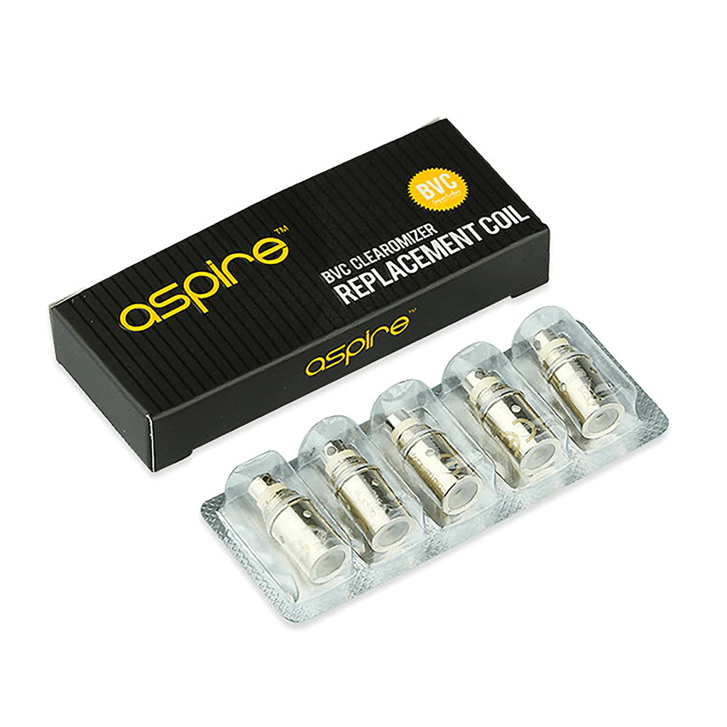 Aspire BVC Clearomizer Coils 1.8 Ohm 5/Pk (K1)