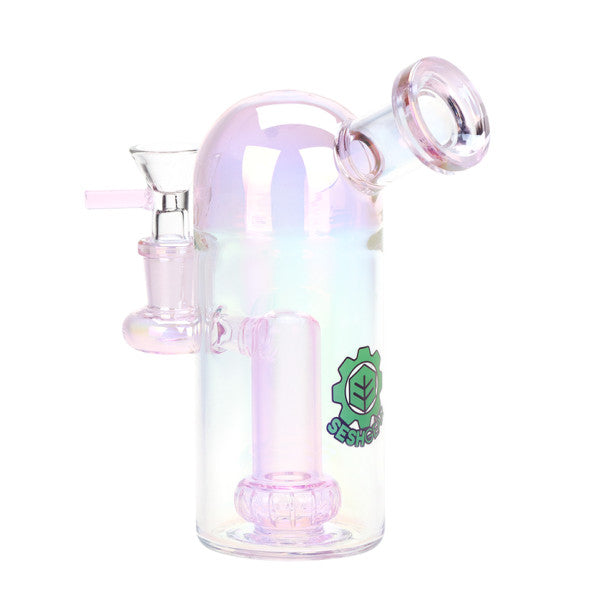 SeshGear Space Dome Showerhead Perc Electroplated Glass Water Pipe - 6.25