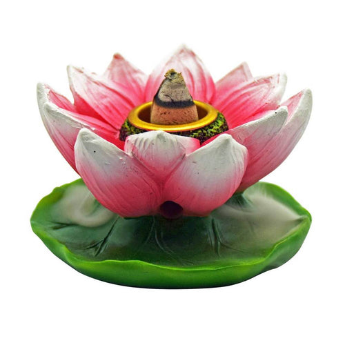 Small Backflow Incense Burner - Lotus Flower IB 2902