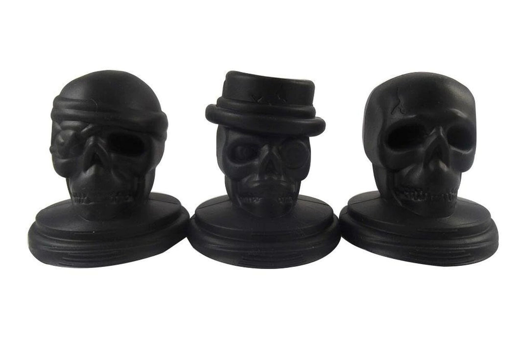 Dope Molds Silicone Ice Mold - 3-Set Skull with Stand