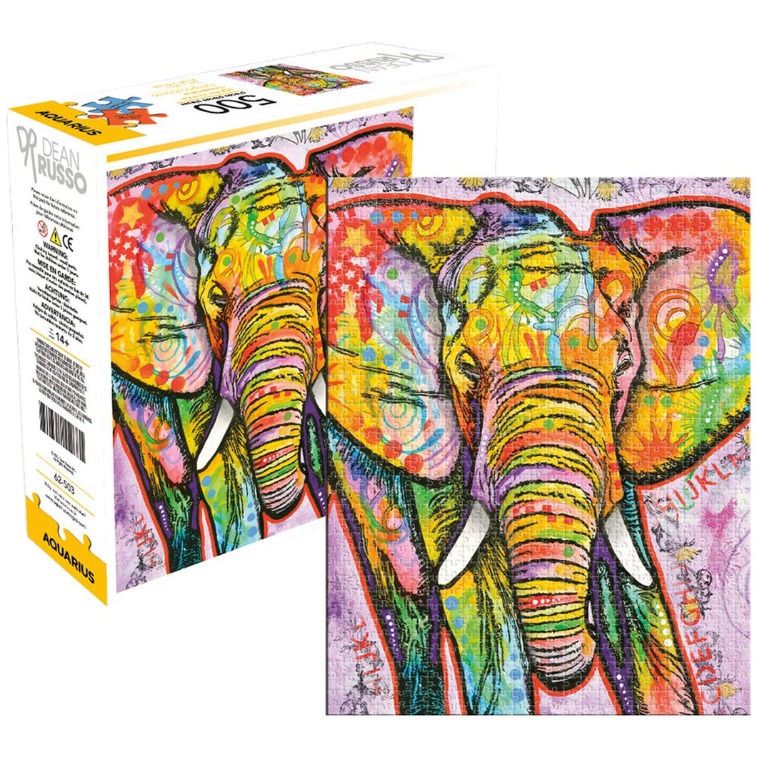 500 Piece Puzzle - Dean Russo Elephant