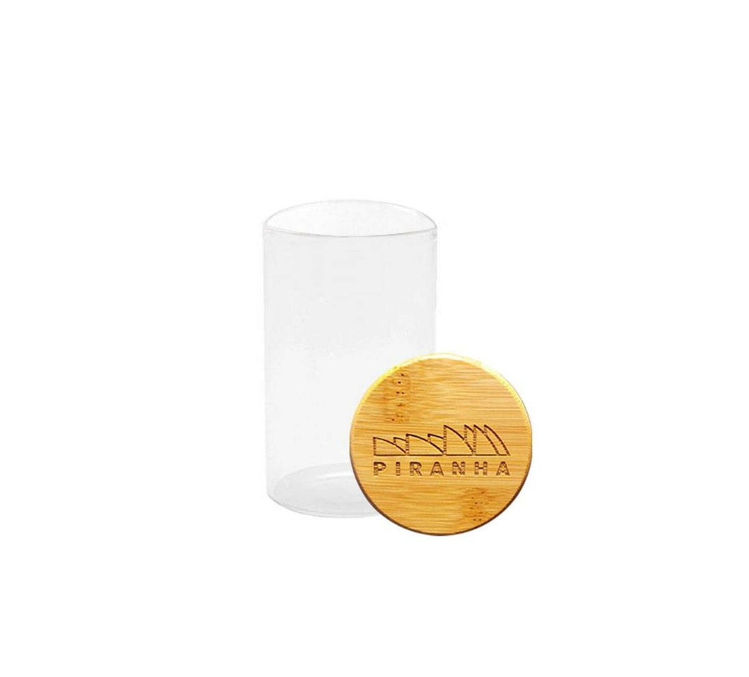 Piranha Storage Jar w/ Bamboo Lid