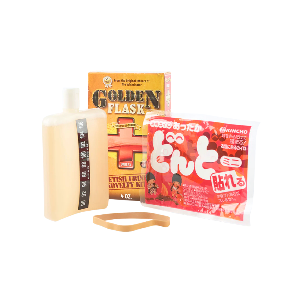 Whizzinator Golden Flask Fetish Urine Novelty Kit