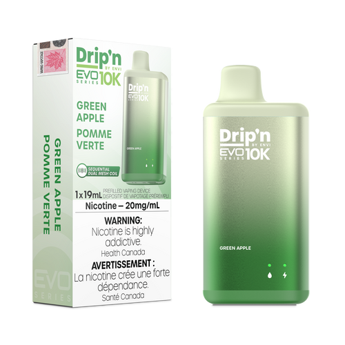 Drip'n Evo 10k Green Apple Disposable *Sale*