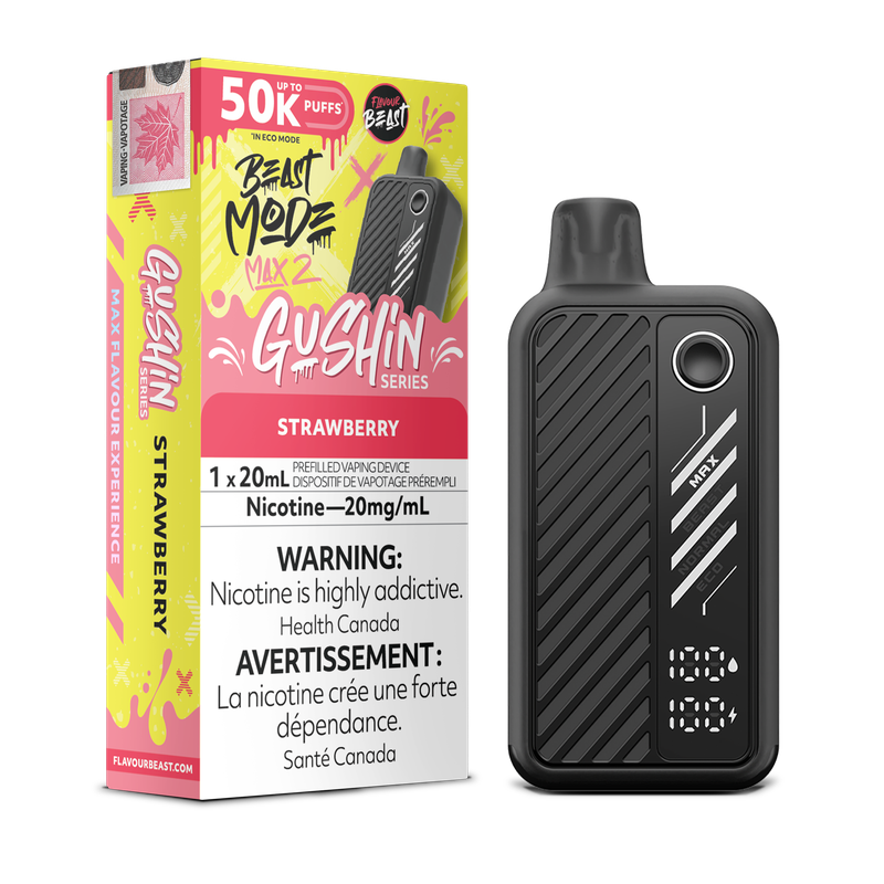 Flavour Beast Mode Max 2 Gushin Strawberry