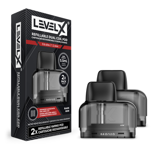 Level X Refillable Dual Coil Empty Pod