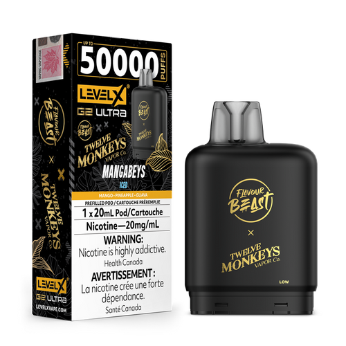 Level X G2 Ultra Pod 20ml - Flavour Beast x 12 Monkeys