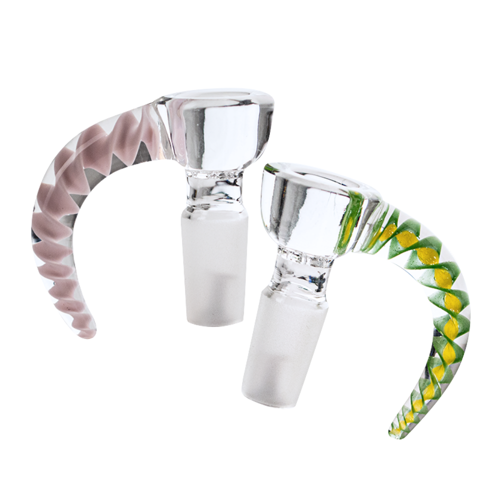 14mm OG Original Draco Built-In Screen Bowl W/ Color Handle