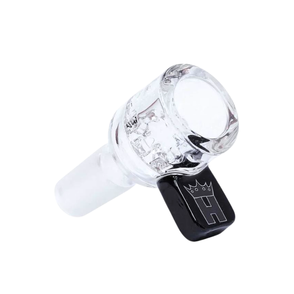 Hoss Glass 14mm Screen Bowl w/ Coloured Rectangular Tab