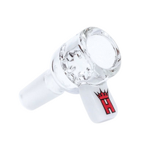 Hoss Glass 14mm Screen Bowl w/ Coloured Rectangular Tab