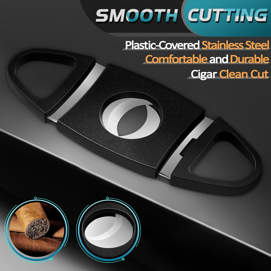 Portable Double Stainless Steel Blade Cigar Clippers Tool