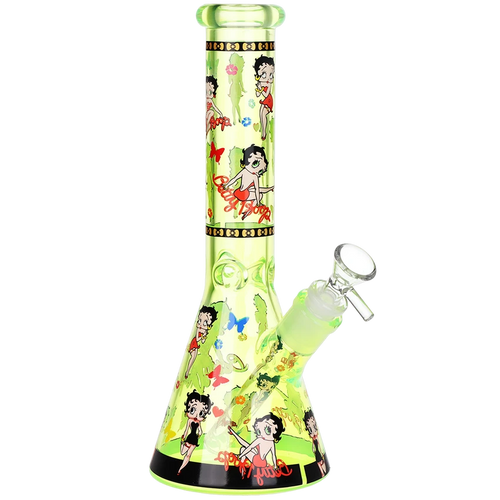Betsy Beep Neon Beaker Glass Water Pipe - 10