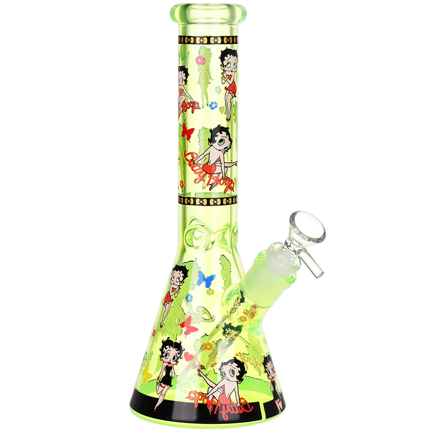 Betsy Beep Neon Beaker Glass Water Pipe - 10