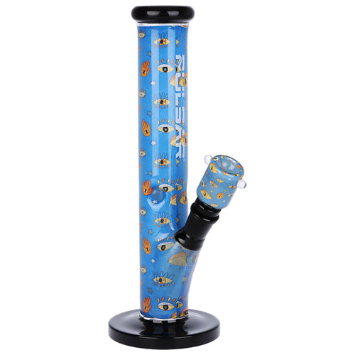 Pulsar Inside Print Straight Tube Water Pipe & Matching Bowl