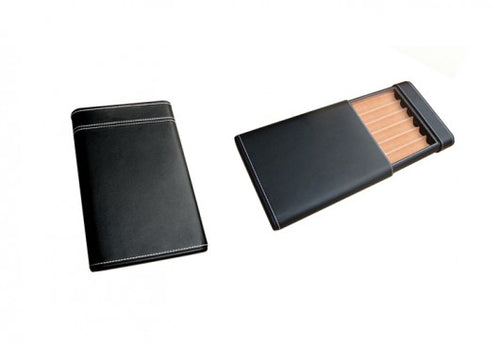 Black 6 Cigar Sliding Case