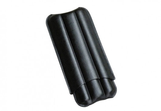 Black Leather 3 Sliding Cigar Case *Sale*