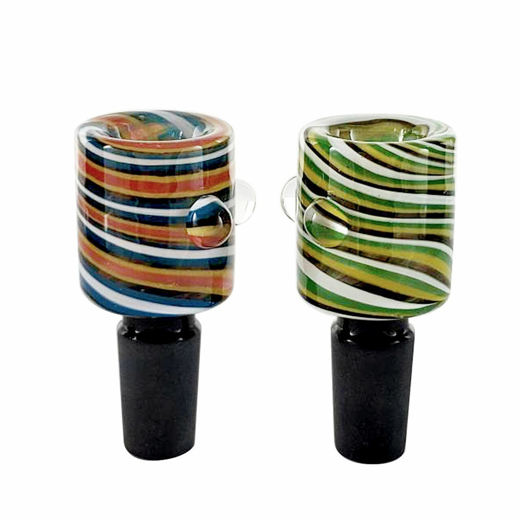 Color Swirl Stove Pipe Bowl 14mm 19+