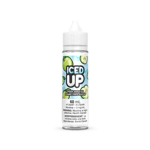 Green Apple Ice By Iced Up Freebase and Nic Salt