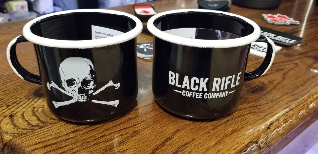 BRCC Skull and Bones Enamel Coffee Mug *Sale*