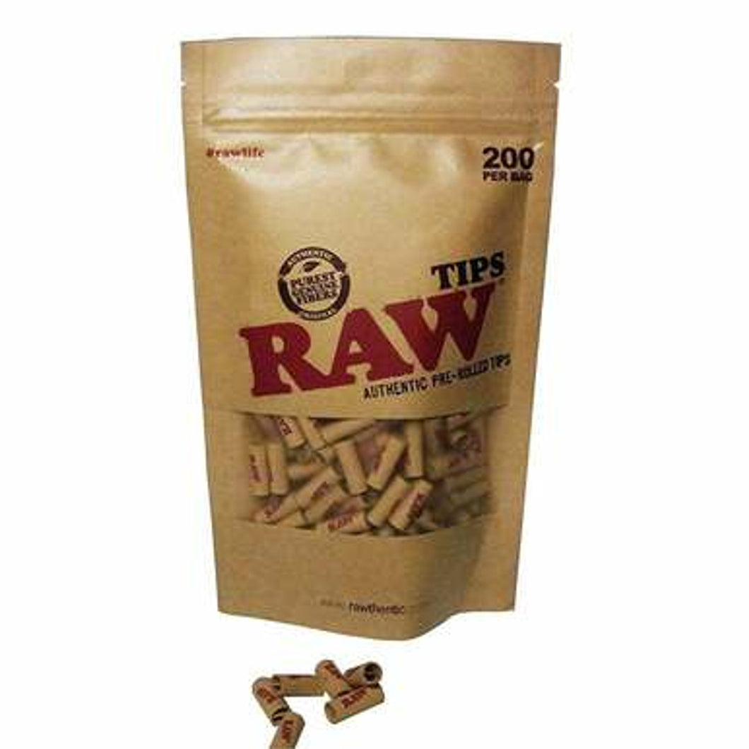 RAW Pre-Rolled Tips Bag - 200ct