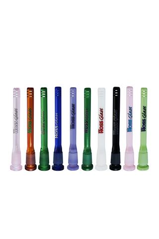 YX10C - Full Color Downstem Diffuser with Cuts by Hoss Glass 19+